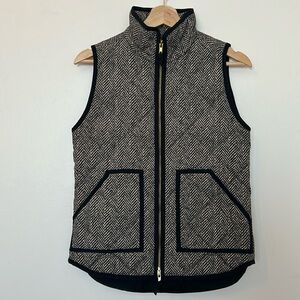 J. Crew Excursion Quilted Vest in Herringbone